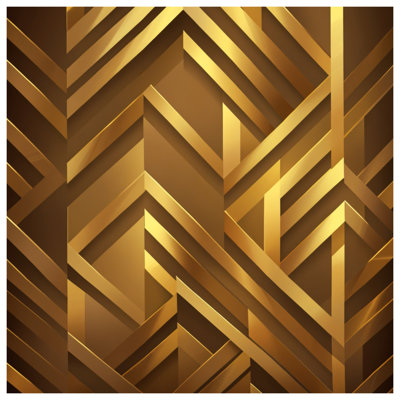 Couvertures dorées à motif de chevrons
