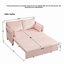 Canapé-lit convertible de 55 pouces avec poches latérales et ports USB, canapé en velours côtelé moderne pour petits espaces et appartements-1990502918