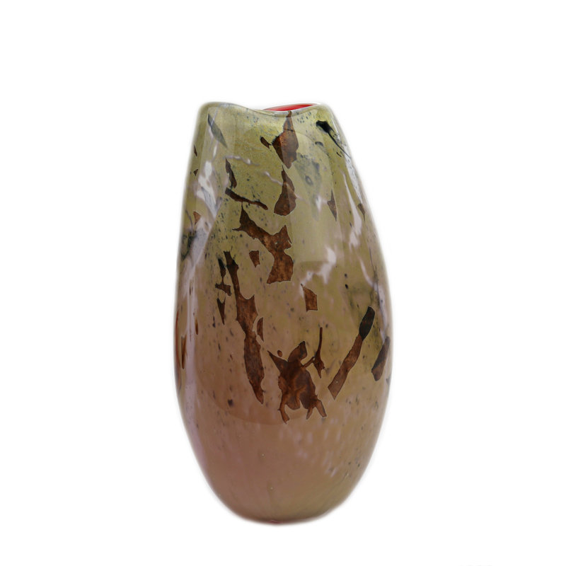 Vase de table en verre fait à la main