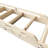 Natural Knotty Pine Wood Sliding Library Step Ladder With Built-In Handrails And Telescoping Rolling Ladder Hardware Kit-241353821-241353820