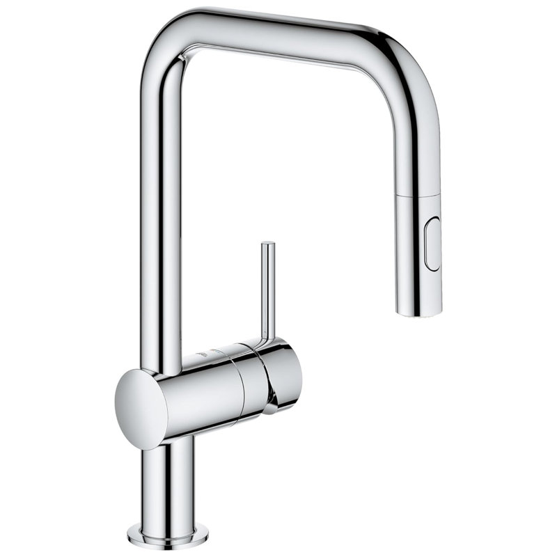 Minta® Dual Spray Pull Down Touch Single Handle Kitchen Faucet with Accessories, Starlight Chrome