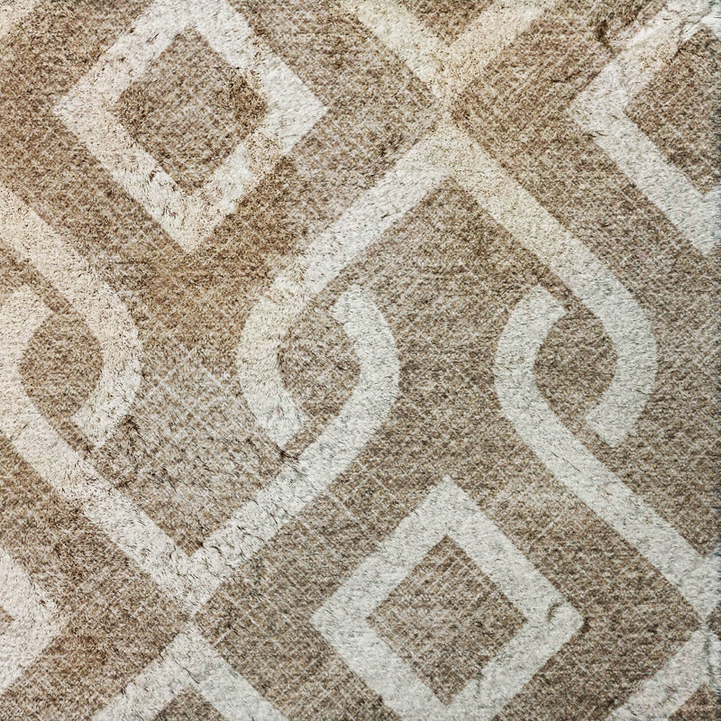 Tapis à poil long de qualité supérieure lavable à la machine ADS621, Brown, 9' x 12'