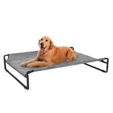 IndoorOutdoor Sunbrella Dog Bed Tucker Murphy Pet Color: Mist, Size: X-Large (54 W x 42 D x 5 H)