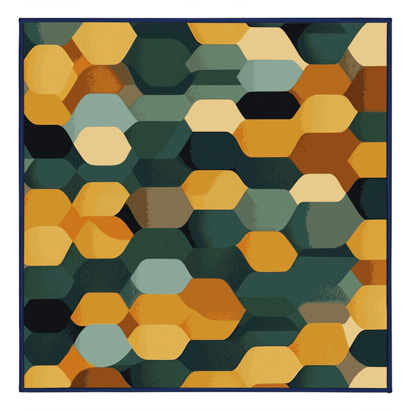 Tapis Grid Harmony, Carré 5 pi