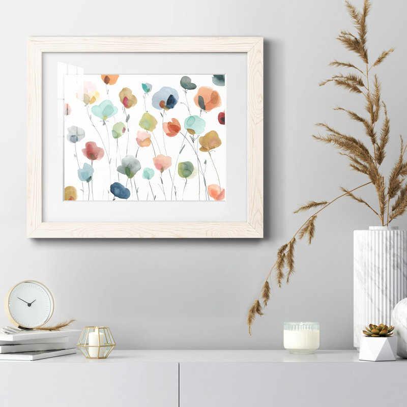 " Lollipop Field " Painting Print, 17" H x 20" W x 1" D, White