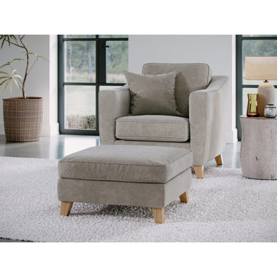 Stoystown 78cm Wide No Pattern Standard Ottoman