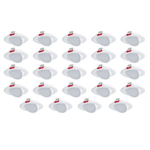 Ensemble d’éclairage encastré à profil mince 4,25 po del (Ensemble de 24)