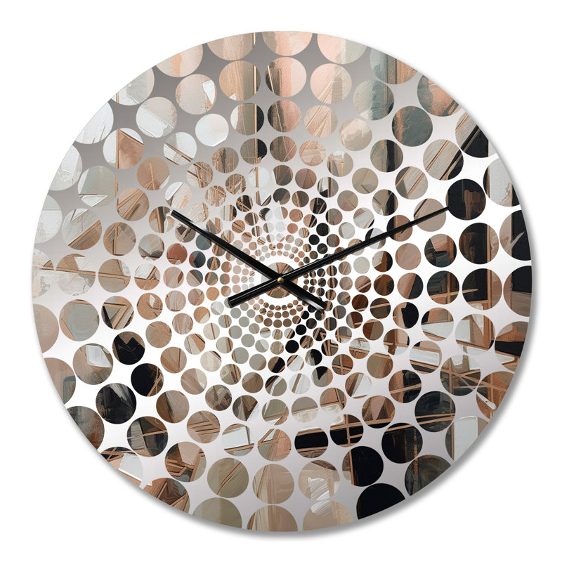 Eustachys - Horloge murale cubisme abstrait, Petit