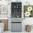 Tall Bathroom Cabinet With Laundry Basket, Freestanding Cabinet With Doors, Storage Space Tilt-Out Laundry Hamper-1839795004