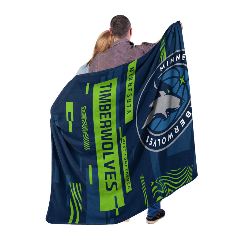 Throw Blanket, Blue/Green, Minnesota Timberwolves