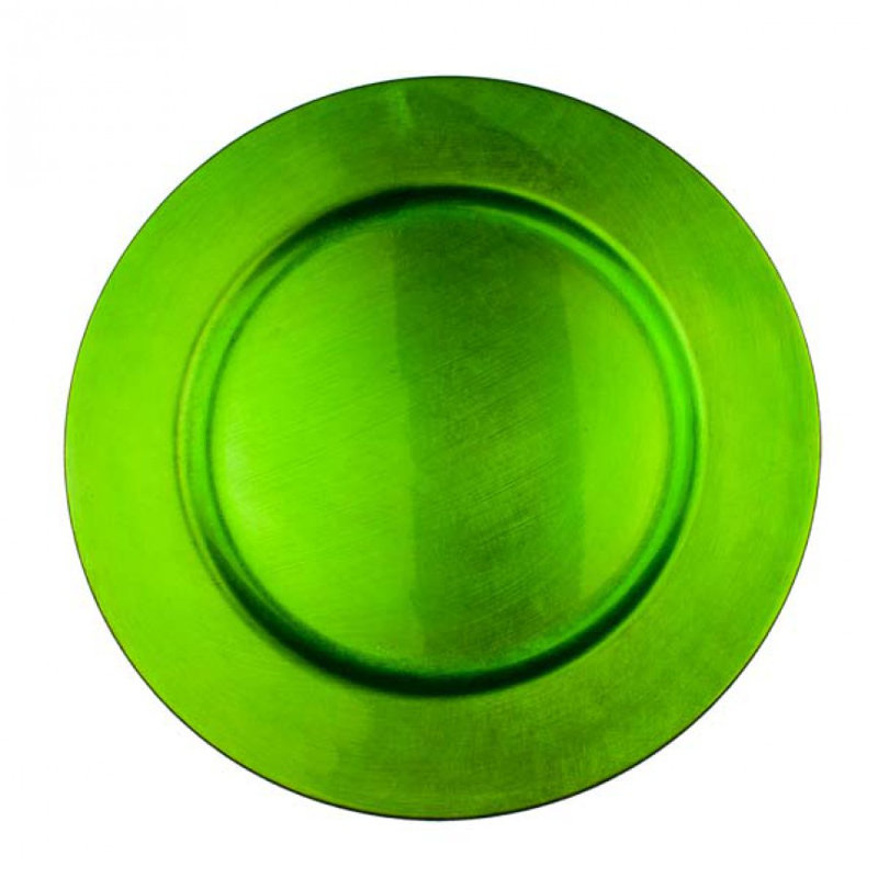 Solid Colour Charger, Lime Green