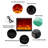 59.06"Electronic Suspended Simulated Flame Electric Fireplace Heater-118373423