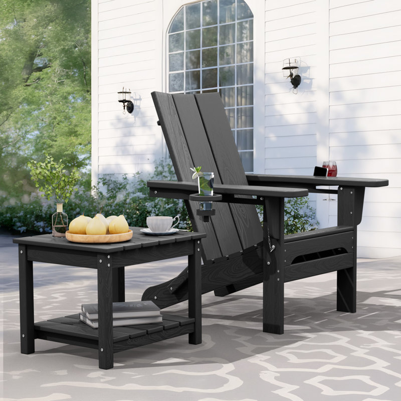 Table d'appoint en PEHD, Gris