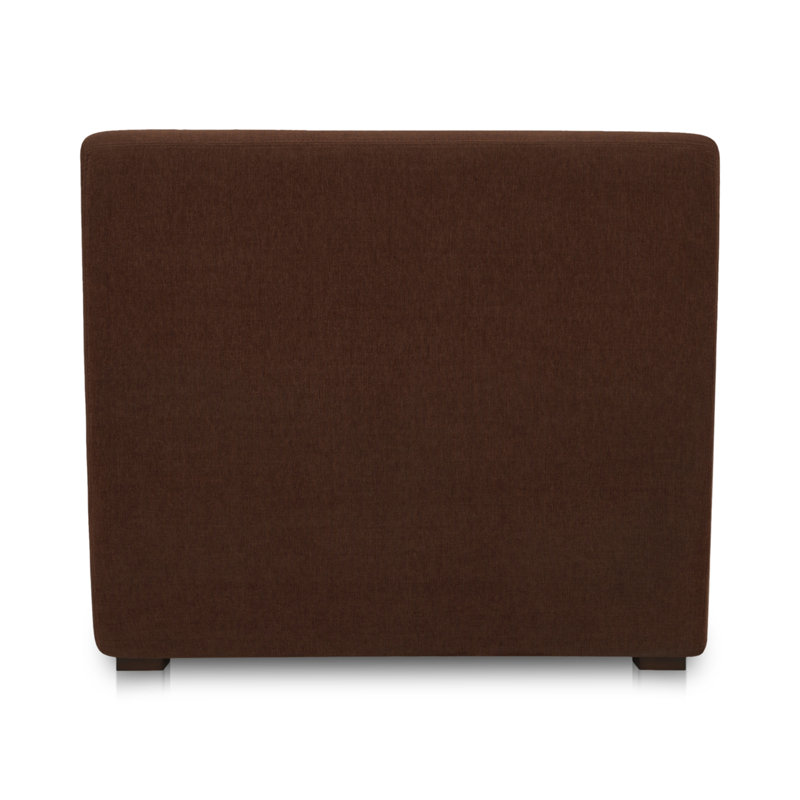 AMELIA SLIPPER CHAIR WARM WHITE, Chestnut Brown