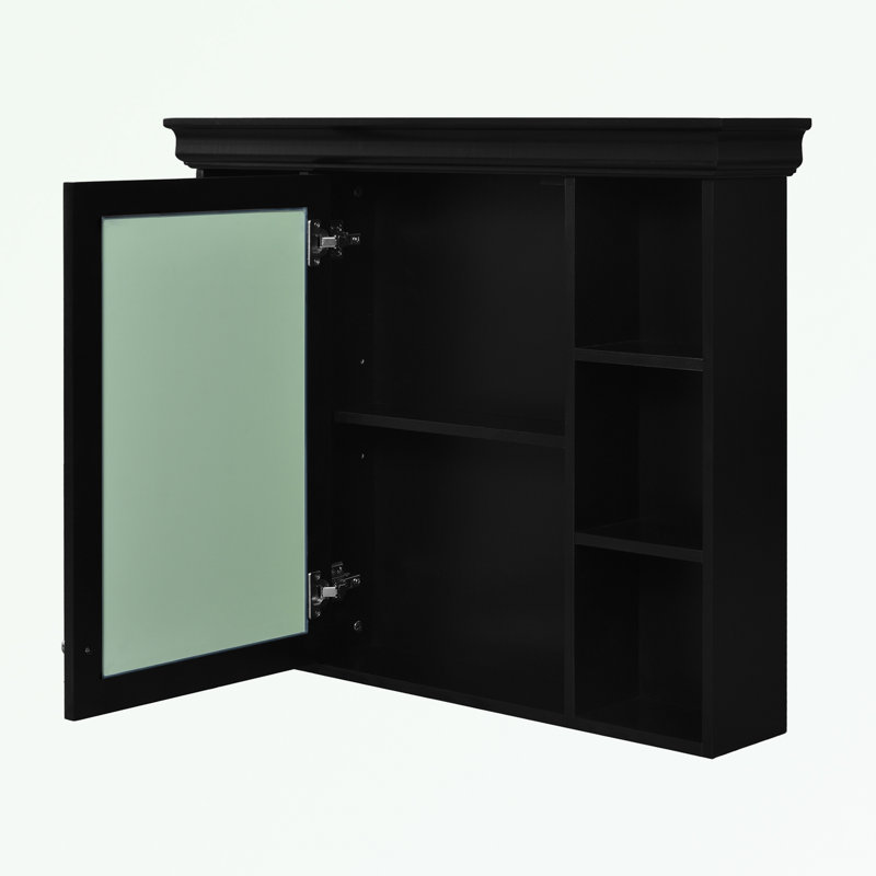 Tham Bathroom Cabinet, Matte Black