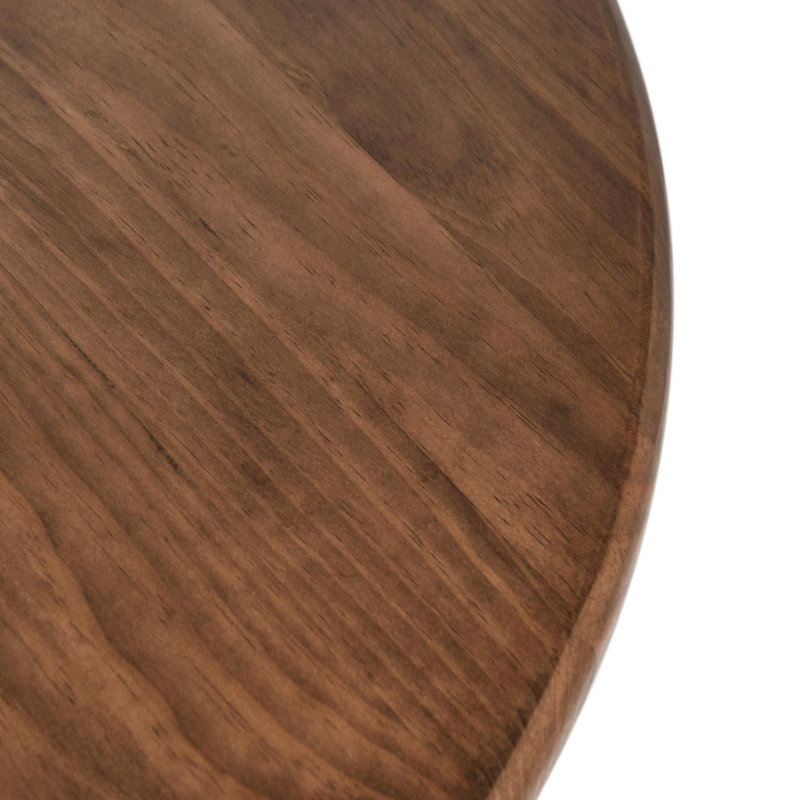 Maxwell 42'' Round Reclaimed Pine Wood Dining Table in Brown Finish