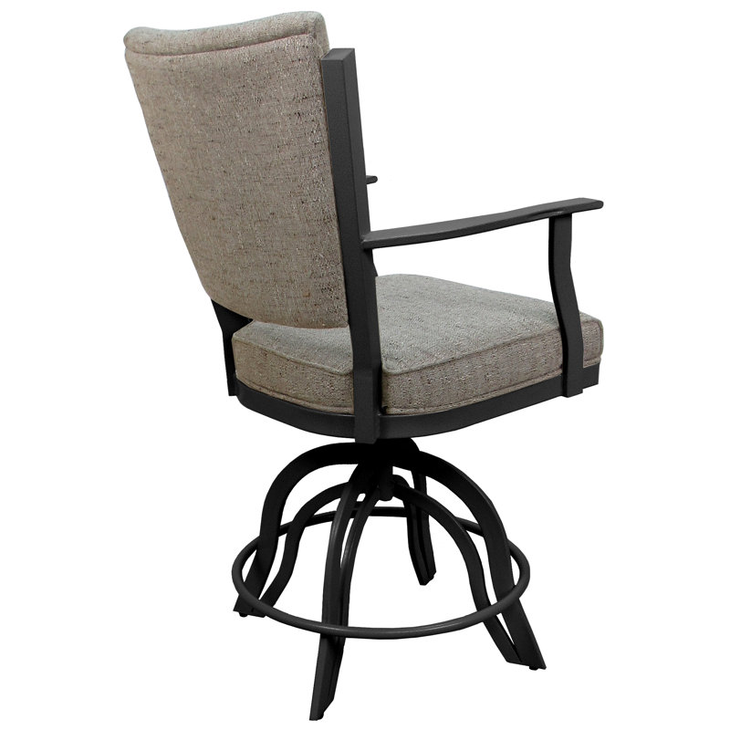 Tabourets de comptoir en métal Custom, Gris, Bois flottant Hemsath, Tabouret de comptoir (siège d'une hauteur de 26 p