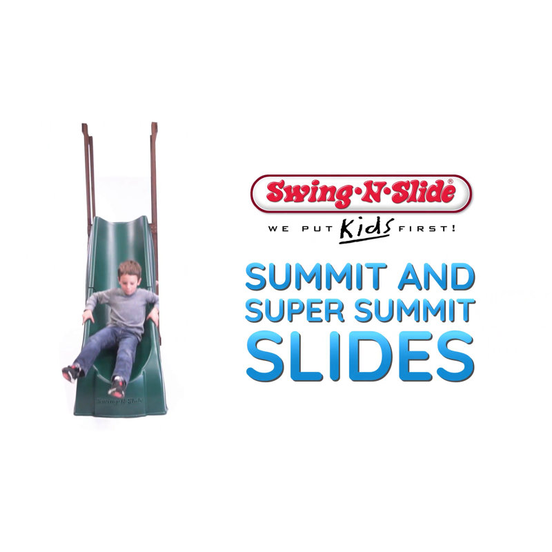 Forest Green 84" Durable Plastic Summit Slide