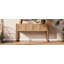 Console géométrique sculptée avec 3 tiroirs à fermeture en douceur-836802631