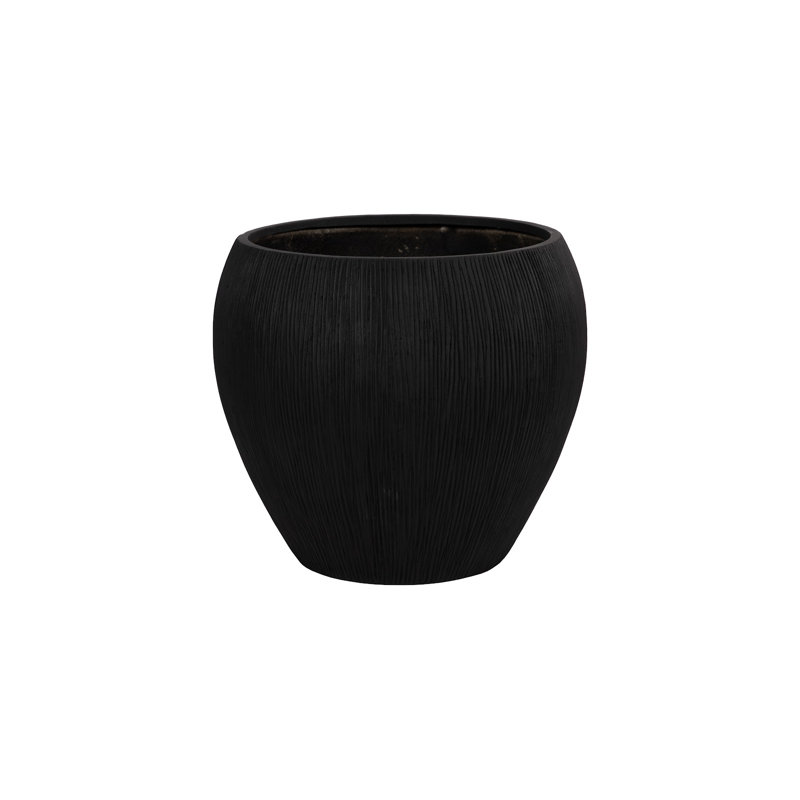 Filament Planter, Black, LG, 25" H x 27" W x 27" D