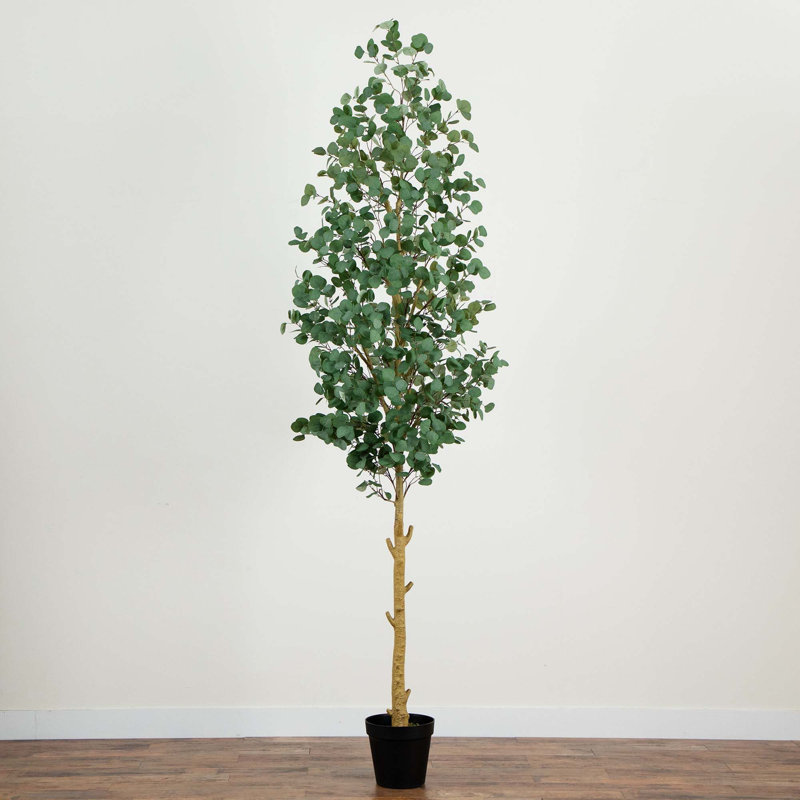 120'' Faux Eucalyptus Tree in Pot Liner