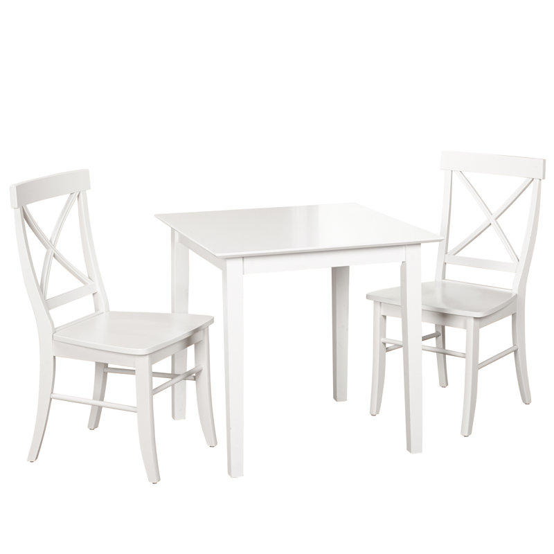 Chappell Four Leg Dining Set, White