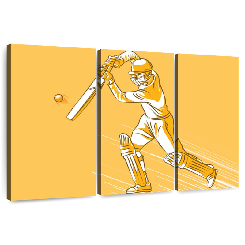 Cricket Hit, 48" H x 74" W