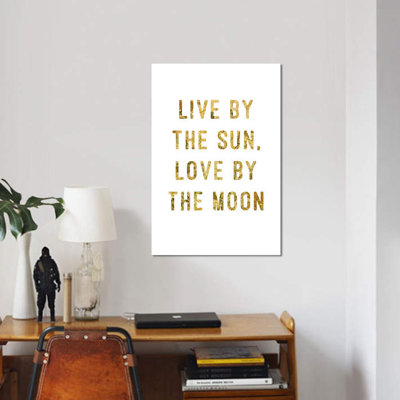 «Live by Gold», impression sur toile