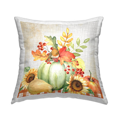 Checkered Outdoor Throw Pillow
