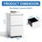 2 Drawer Metal  Mobile File Cabinet, Rolling File Cabinet With Lock For Hanging Legal/Letter/A4 Size,Fully Assembled Except Wheels-1171871945