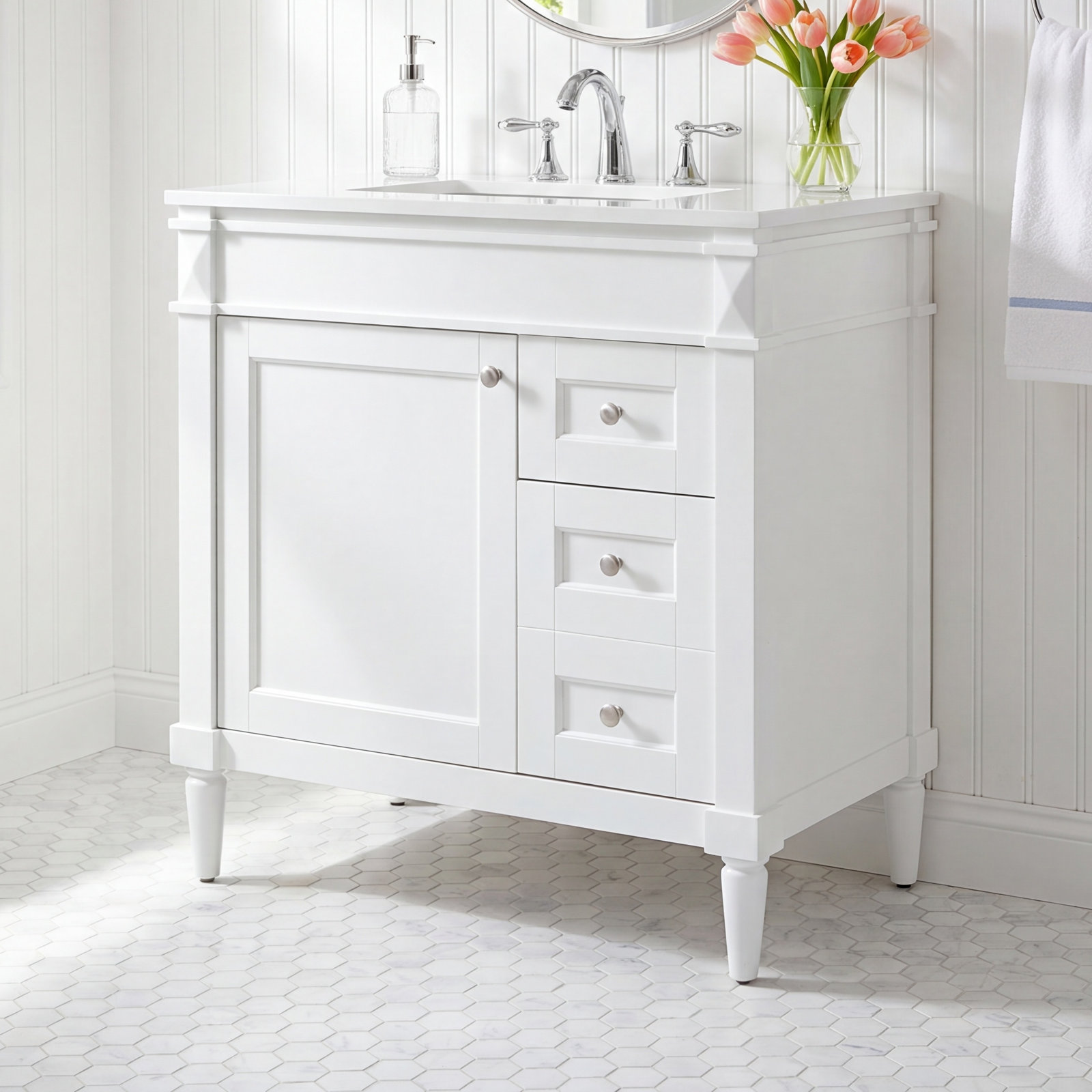 Readington 32'' Single Bathroom Vanity, White