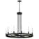 12 - Light Dimmable LED Wagon Wheel Chandelier