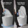 Hauteur de fauteuil confortable Smart toilettes ADA, score de chasse de 1000 grammes MaP, réservoir intégré, couvercle avec ouverture et fermeture automatiques, chasse automatique, fonctionnement du capteur de pied