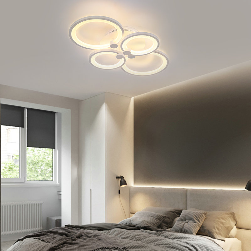 4-Light 56cm Acrylic LED Dimmable Flush Mount