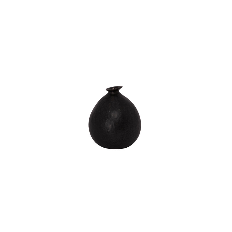 Vase en céramique noir