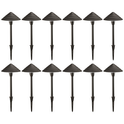 Chaleur 3W LED Landscape Light, Low Voltage Pathway Light, Waterproof, 5000K, Oil Rubbed Bronze