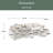 Modern Large Boucle Fabric L-Shape Sectional Chenille Fabric, Movable Pedals, Detachable Armrests, Oversized Three-Seat Sofa-1414080221