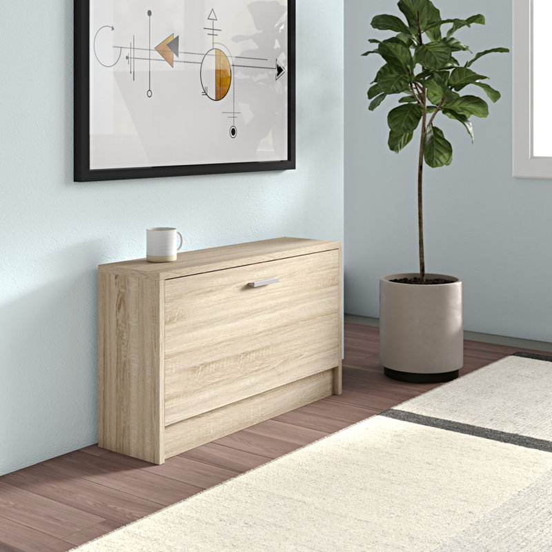 8 Pair Shoe Storage Bench, Light brown