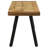 Bonita Wood Dining Bench Natural Mango and Black