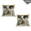 Ambesonne Monstera Throw Pillow Covers 2 Pack 36"x16" Dark Sepia Pale Brown-99019711-99019710