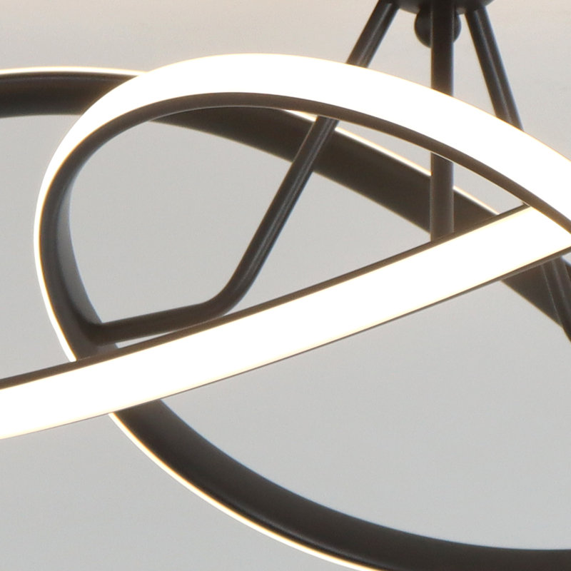 18.5 In Modern LED Integrated Flush Mount Light Triac Dimming