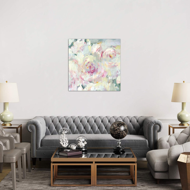 Shabby Peony II by PI Galerie - Wrapped Canvas Print, 93.98 cm H x 93.98 cm W x 3.175 cm D