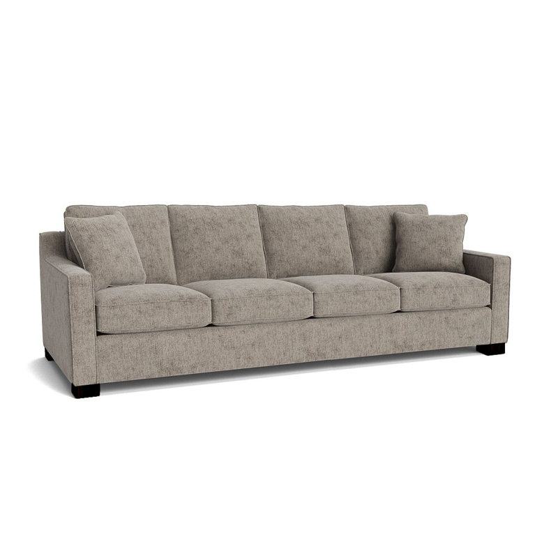 Aceyon Upholstered 102'' Sofa, Espresso, Hill Elephant