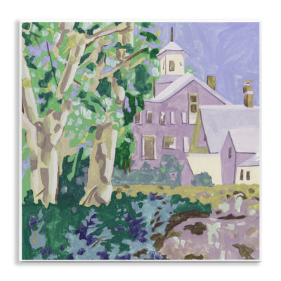 «Town Church Through Trees» par Melissa Wang