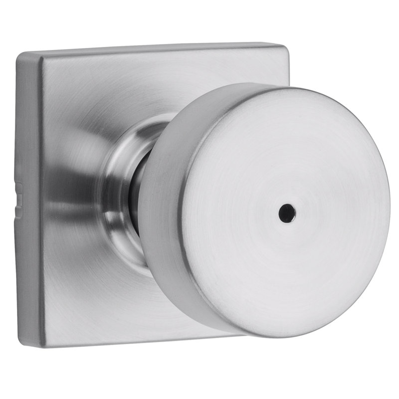 Pismo Bed/Bath Knob, Satin Chrome
