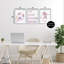 Ensemble de giclée encadrée 3 pièces Minimal Pastel Girl's Soccer, design par Marcus Prime-2035935760-2035935762