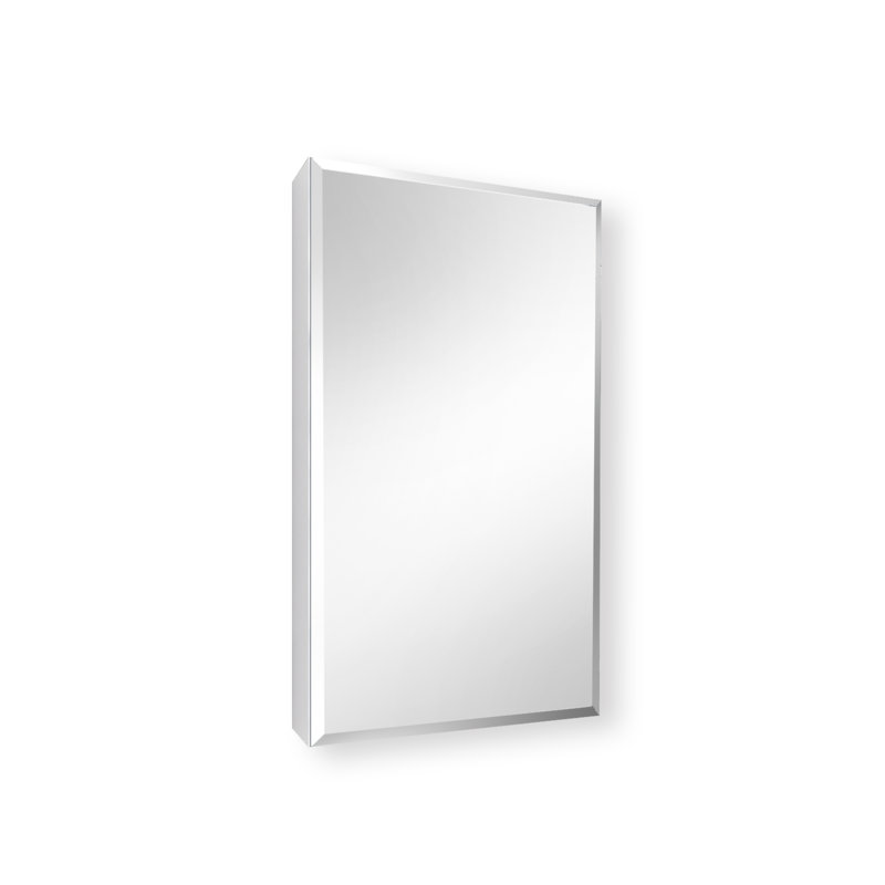 15X26 Inch Medicine Cabinet With Mirror Aluminum Bathroom Adjustable Shelf Wall Mounted Or Successed, Silver