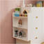 Commode avec tiroirs, tablettes ouvertes de rangement