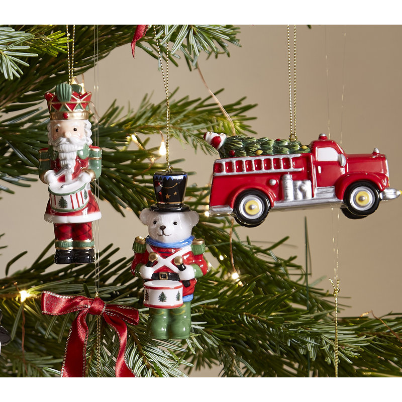 Christmas Tree NUTCRACKER TARTAN & GREEN ORN