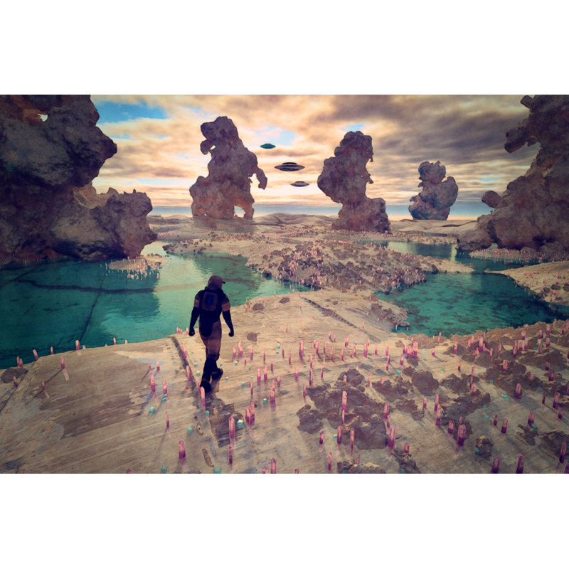 Exo Planet Surface by Gremlin, 24" H x 36" W